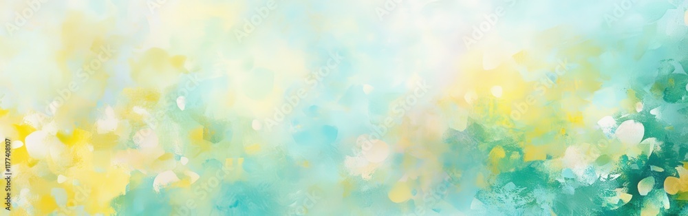 Aufkleber bright and cheerful bokeh composition enhancing a tranquil atmosphere in a serene outdoor setting du