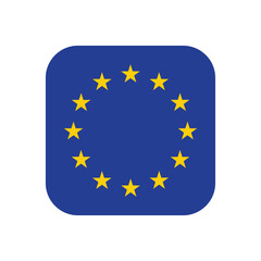 European Union flag with blue background and yellow stars, Council of Europe