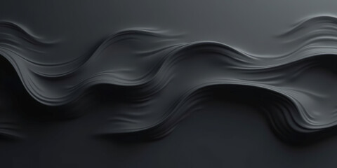 Obraz premium black background with black waves