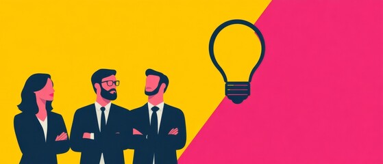 Business leaders utilizing advanced tools to design impactful solutions glowing visuals symbolizing innovation and dynamic business strategies professional and vibrant setting