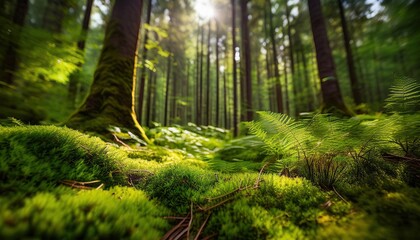 Fototapeta premium Forest in the morning
