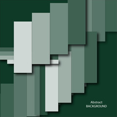 3D square pattern overlay in green colors for a modern geometry abstract background