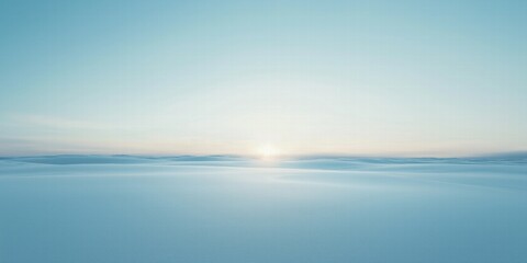 Obraz premium Serene Winter Landscape at Sunrise
