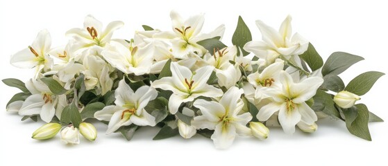 Obraz premium white lily flower arrangement