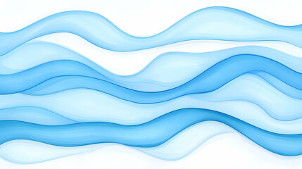 Abstract blue wavy lines background design, ideal for website banners or presentations.