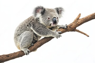 Obraz premium a koala sits on a tree branch