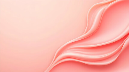 Abstract pink waves background, perfect for cosmetic or beauty product presentations.