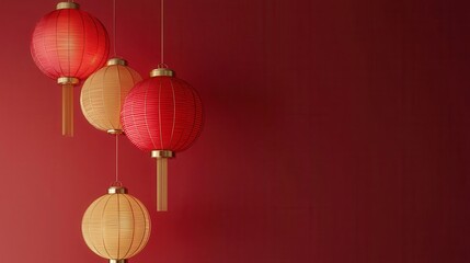 Lanterns Decoration for Celebration of New Year Festivities