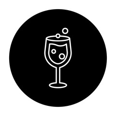 sparkling wine glass