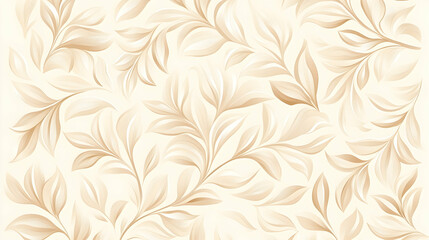 Beige leaf pattern background for design, website, or presentation.