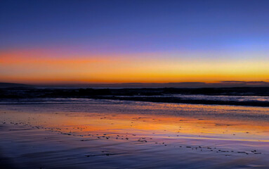 Fototapeta premium sunset over the beach