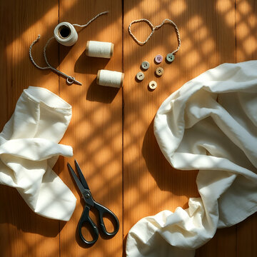 scissors and thread