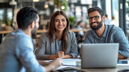 Confident Business Team Meeting