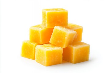Golden Cubes of Cheese Delicious and Perfect for Snacking