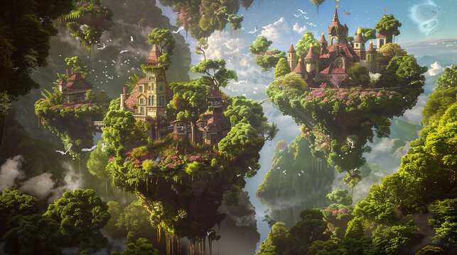 Develop an Enchanting World with Floating Gardens at the End of Every Title