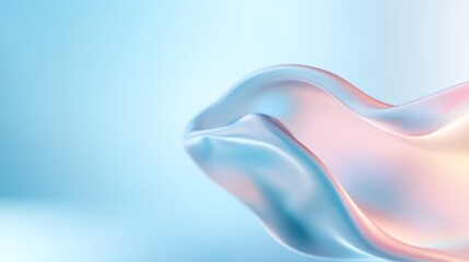 Blue background with a pink and purple wave