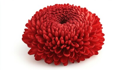 Red Chrysanthemum Flower Close-up