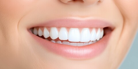 Obraz premium Woman with a white smile