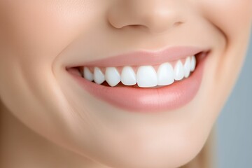 Obraz premium Woman with a white smile