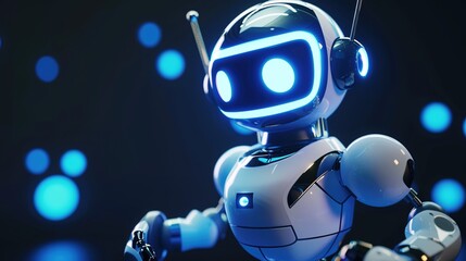 Naklejka premium Pioneering the Future: The Rise of Artificial Intelligence Production Robots