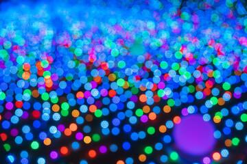 カラフルなクリスマスのイルミネーション2024年