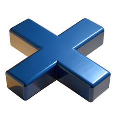 Obraz premium Rejection icon. 3D rejected sign. Check mark. Cross sign