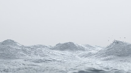 Abstract Water Texture Grey Waves