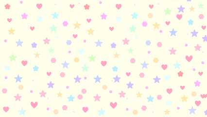 Heart Background. Beautiful Confetti Hearts Falling on Background. Invitation Template Background Design, Greeting Card, Poster. Valentine Day. Vector illustration