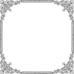 Obraz premium background frame glass ornaments line art