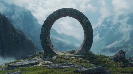 Mystical Stone Portal Landscape