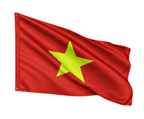 waving flag of Vietnam, national symbol