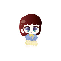 chibi girl smile
