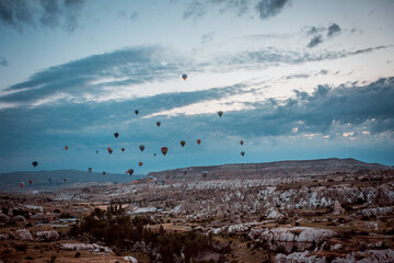 Scenic View of Cappadocia's Rock Formations