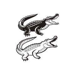 Vector of crocodile design 