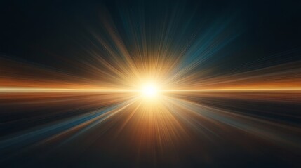 Radiant Color Flares on Black Background - Photorealistic Abstract Light Burst in Red, Blue, Yellow