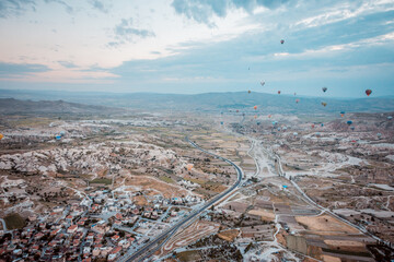 Scenic View of Cappadocia's Rock Formations