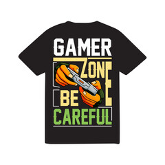 Gaming zopne ... Gaming T-shirt design 0010