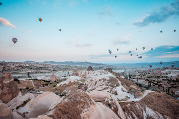 Scenic View of Cappadocia's Rock Formations