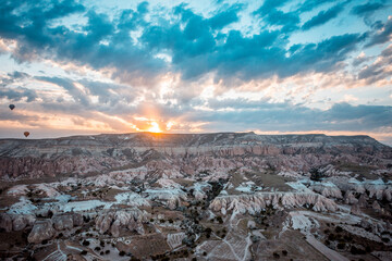 Scenic View of Cappadocia's Rock Formations