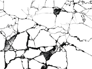 Cracks in the ground texture for background