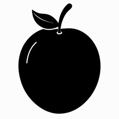 Abiu Black Silhouette Vector Art