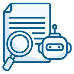 Data Bot  Icon Element For Design