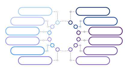 Obraz premium Blue tone circle infographic with 12 steps, process or options.