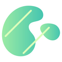 Green Aesthetic Blob Shape