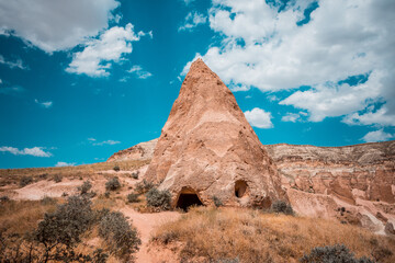 Natural Arch in a Rocky Landscape