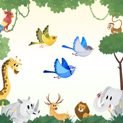 set of animals