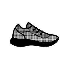 Sneaker icon. Shoes icon simple sign. Shoes running design illustration. 