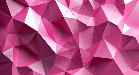 Obraz premium Abstract polygonal pattern background in pink pattern background