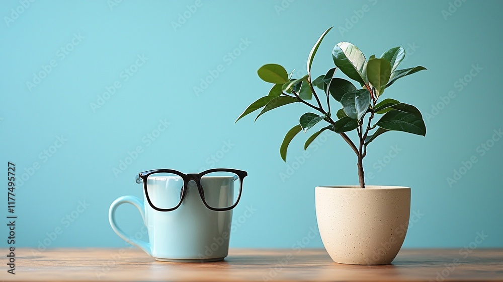 Poster Basic tech skills checklist created for beginners learning devices Stock Photo with side copy space