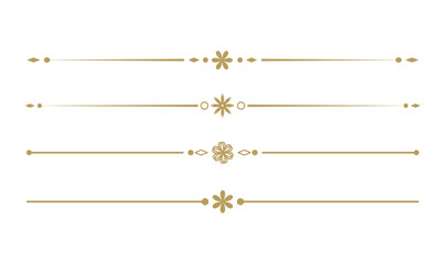 Text Divider Vectors. Separator vintage. decorative line.